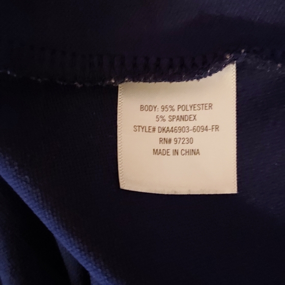 Mi Ami Skater Mini Dress Blue V Neck Back Zip Fit Flare Party Club Stretch - Picture 9 of 9